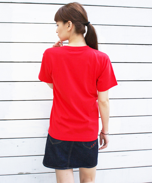 X-girl（エックスガール）の「BACK STAGE PASS S/S BIG TEE（Tシャツ/カットソー・レディース・ホワイト/ブラック/レッド・ONE SIZE）」の11枚目の写真