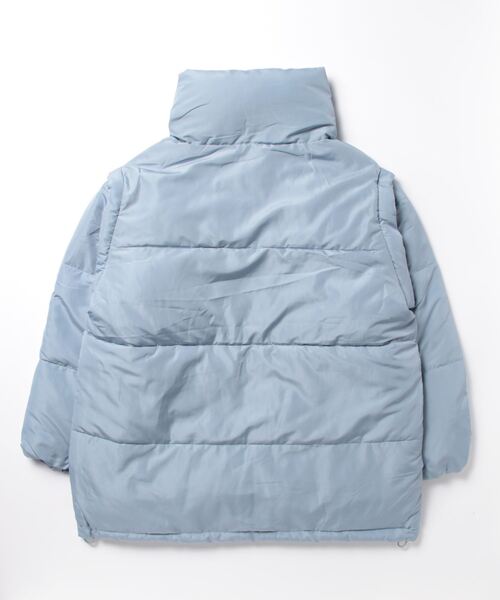 STYLEBLOCK（スタイルブロック）の「ファイバー袖取り外しブルゾン（ダウンジャケット/コート・レディース・ベージュ/ブラック/カーキ/アイボリー/ブルー・FREE）」の6枚目の写真