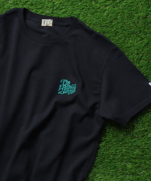 The Endless Summer（エンドレスサマー）の「The Endless Summer COLOR EMB T-SHIRT / Tシャツ（Tシャツ/カットソー・メンズ・ホワイト/ブルー/グリーン/ピンク/イエロー/ブラック・X-LARGE/MEDIUM/LARGE/SMALL）」の3枚目の写真