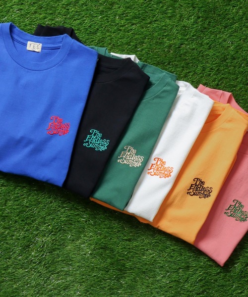 The Endless Summer（エンドレスサマー）の「The Endless Summer COLOR EMB T-SHIRT / Tシャツ（Tシャツ/カットソー・メンズ・ホワイト/ブルー/グリーン/ピンク/イエロー/ブラック・X-LARGE/MEDIUM/LARGE/SMALL）」の14枚目の写真