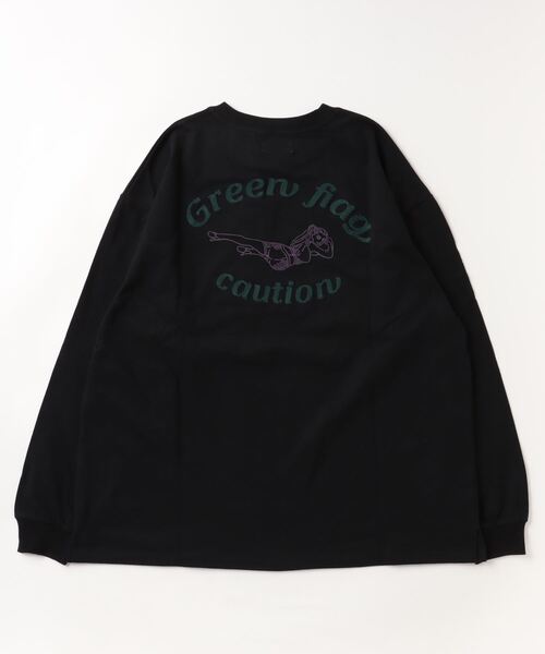 ATELANE(アテレーン)の「ATELANE ルーズシルエットレースクィーン刺繍ロングスリーブTEE(Tシャツ/カットソー・メンズ・グリーン/ブラック/ホワイト・M/L)」の20枚目の写真
