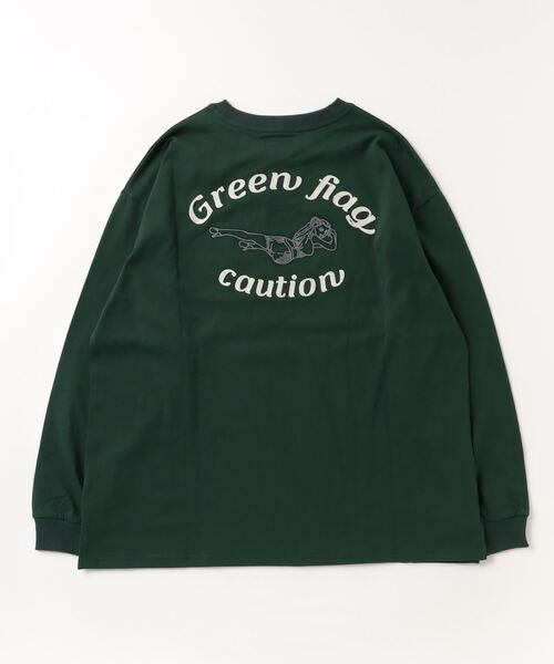 ATELANE(アテレーン)の「ATELANE ルーズシルエットレースクィーン刺繍ロングスリーブTEE(Tシャツ/カットソー・メンズ・グリーン/ブラック/ホワイト・M/L)」の21枚目の写真
