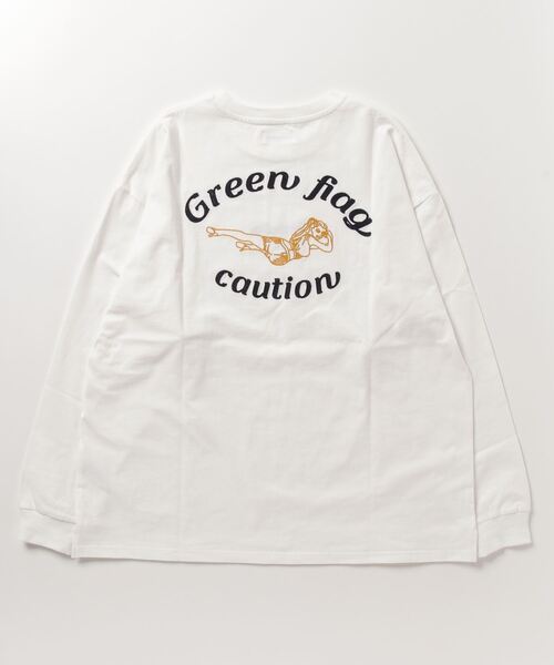 ATELANE(アテレーン)の「ATELANE ルーズシルエットレースクィーン刺繍ロングスリーブTEE(Tシャツ/カットソー・メンズ・グリーン/ブラック/ホワイト・M/L)」の22枚目の写真