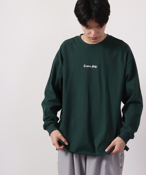 ATELANE(アテレーン)の「ATELANE ルーズシルエットレースクィーン刺繍ロングスリーブTEE(Tシャツ/カットソー・メンズ・グリーン/ブラック/ホワイト・M/L)」の15枚目の写真