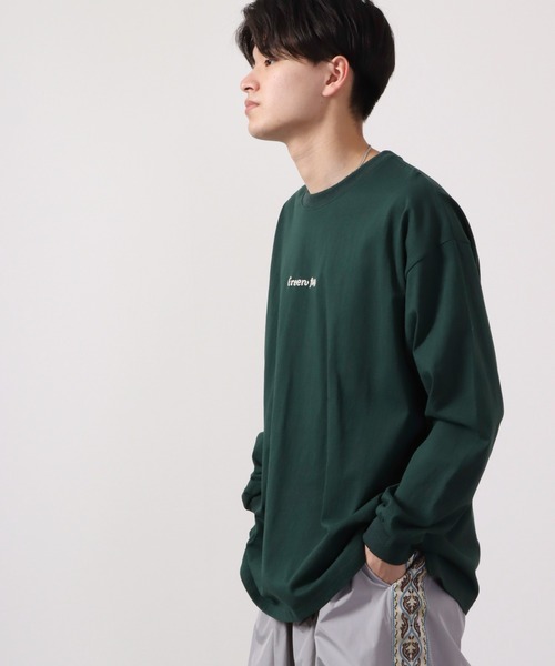 ATELANE(アテレーン)の「ATELANE ルーズシルエットレースクィーン刺繍ロングスリーブTEE(Tシャツ/カットソー・メンズ・グリーン/ブラック/ホワイト・M/L)」の16枚目の写真
