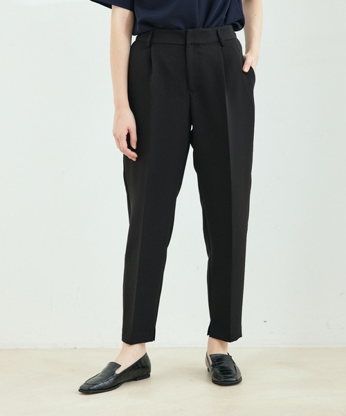Jayro(ジャイロ)の「【セットアップ対応】2WAYストレッチ1タックテーパードパンツ(その他パンツ・レディース・ブラック/グレー系その他/ネイビー・L/M/S)」の15枚目の写真