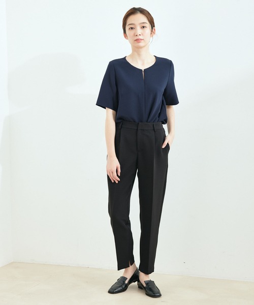 Jayro(ジャイロ)の「【セットアップ対応】2WAYストレッチ1タックテーパードパンツ(その他パンツ・レディース・ブラック/グレー系その他/ネイビー・L/M/S)」の19枚目の写真