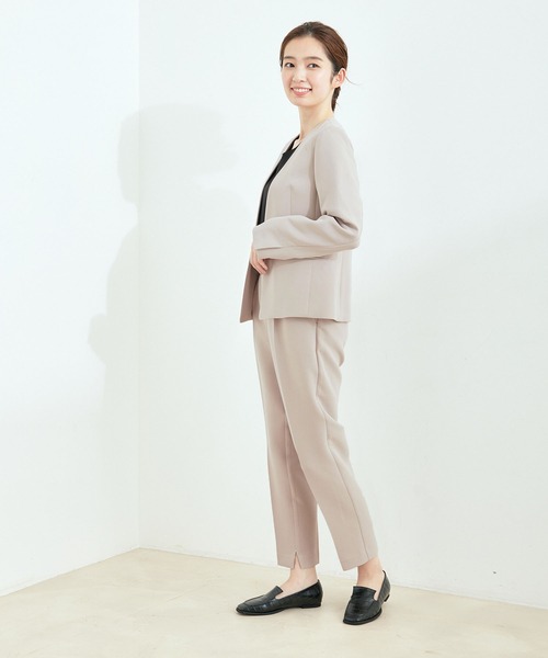 Jayro(ジャイロ)の「【セットアップ対応】2WAYストレッチ1タックテーパードパンツ(その他パンツ・レディース・ブラック/グレー系その他/ネイビー・L/M/S)」の16枚目の写真