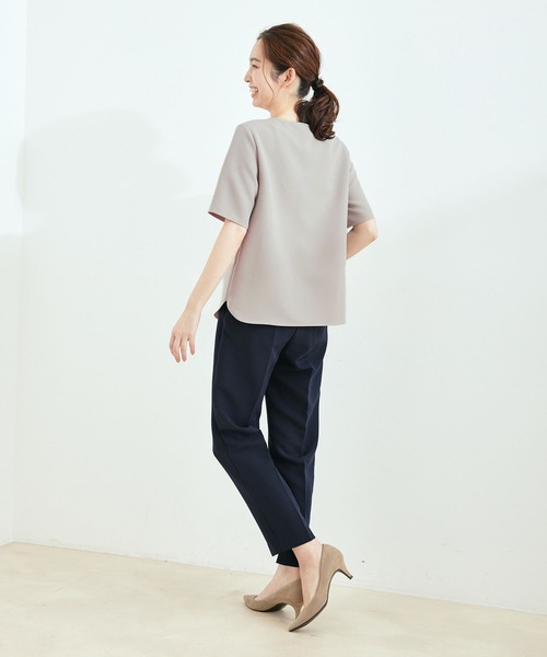 Jayro(ジャイロ)の「【セットアップ対応】2WAYストレッチ1タックテーパードパンツ(その他パンツ・レディース・ブラック/グレー系その他/ネイビー・L/M/S)」の20枚目の写真