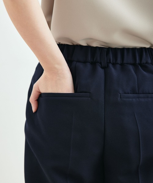 Jayro(ジャイロ)の「【セットアップ対応】2WAYストレッチ1タックテーパードパンツ(その他パンツ・レディース・ブラック/グレー系その他/ネイビー・L/M/S)」の10枚目の写真