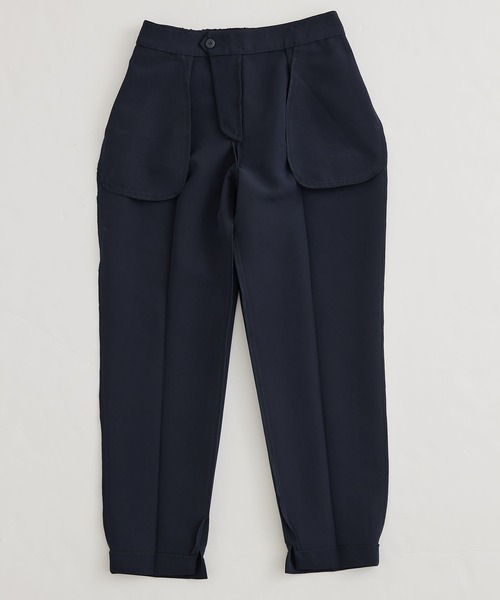 Jayro(ジャイロ)の「【セットアップ対応】2WAYストレッチ1タックテーパードパンツ(その他パンツ・レディース・ブラック/グレー系その他/ネイビー・L/M/S)」の14枚目の写真