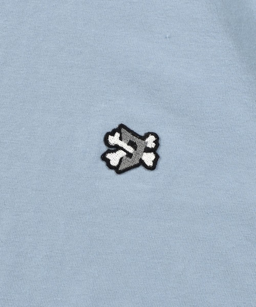 DOUBLE STEAL（ダブルスティール）の「ボーンパッチ Tシャツ（Tシャツ/カットソー・メンズ・サックスブルー/ホワイト/ブラック/グレー・X-LARGE/MEDIUM/LARGE）」の12枚目の写真