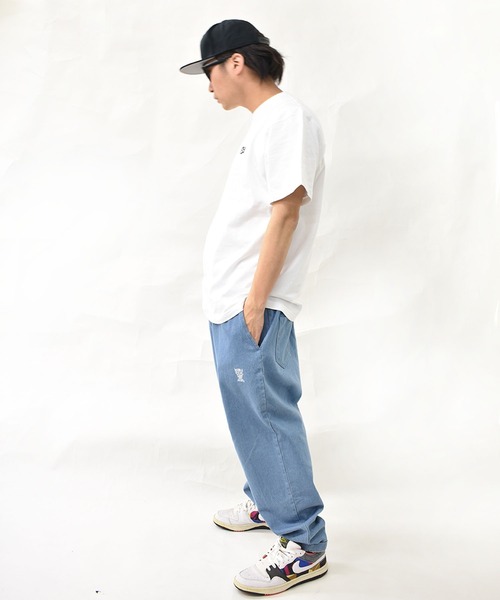 DOUBLE STEAL（ダブルスティール）の「ボーンパッチ Tシャツ（Tシャツ/カットソー・メンズ・サックスブルー/ホワイト/ブラック/グレー・X-LARGE/MEDIUM/LARGE）」の20枚目の写真