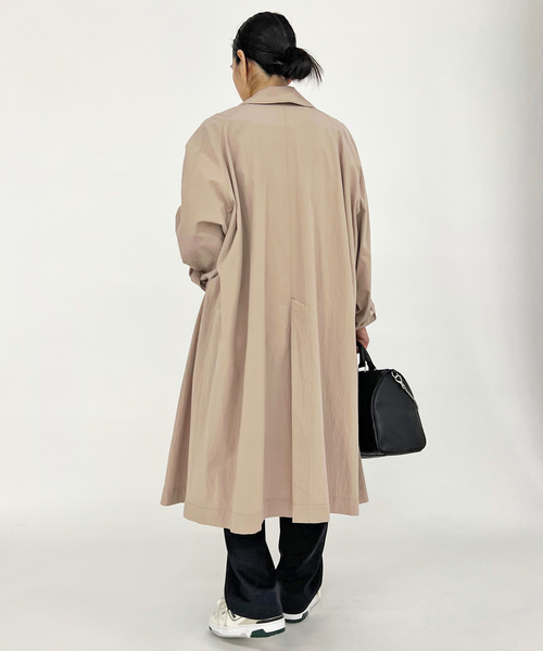AP STUDIO（エーピーストゥディオ）の「SCENTOF コットンライトコート（ステンカラーコート・レディース・ベージュ・FREE）」の4枚目の写真