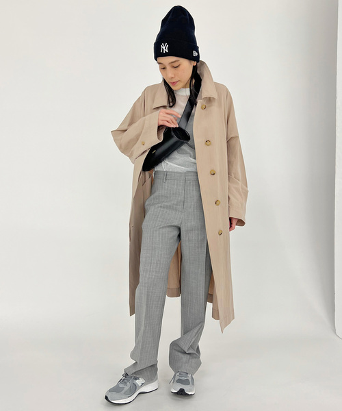 AP STUDIO（エーピーストゥディオ）の「SCENTOF コットンライトコート（ステンカラーコート・レディース・ベージュ・FREE）」の7枚目の写真