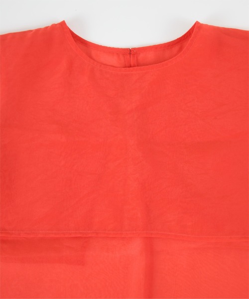 tシャツ オーガンジーセーラートップス レディース miette（ミエット）の「ｵｰｶﾞﾝｼﾞｰｾｰﾗｰﾄｯﾌﾟｽ（Tシャツ/カットソー