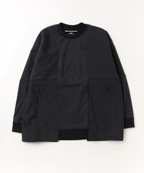 WHITE MOUNTAINEERING(ホワイトマウンテニアリング)の「MESH LAYERED PULLOVER(Tシャツ/カットソー・メンズ・ブラック・1/2/3)」の1枚目の写真