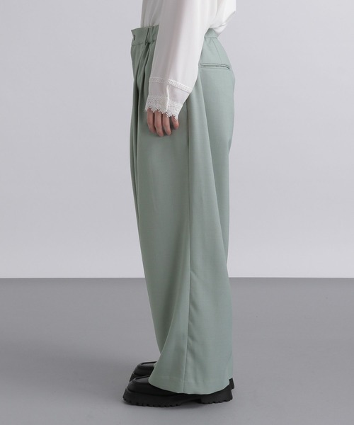HARE（ハレ）の「【SETUP対応】リネンライクイージーワイドパンツ(HARE)（その他パンツ・メンズ・グリーン/ブラック/グレー・FREE）」の9枚目の写真