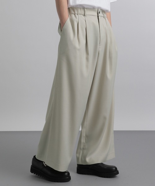 HARE（ハレ）の「【SETUP対応】リネンライクイージーワイドパンツ(HARE)（その他パンツ・メンズ・グリーン/ブラック/グレー・FREE）」の20枚目の写真