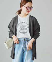 [ 田中亜希子さんコラボ ]ショート＆ロング丈 UVカットセミシアーニットカーディガン