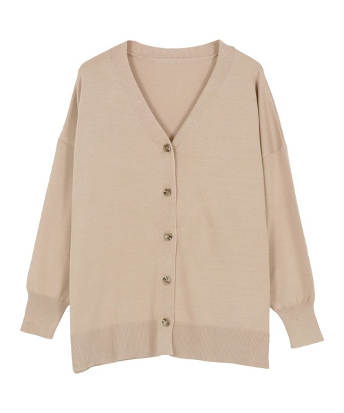 希少 美品 ANAYI 和紙 タック かのこ Vネック カーディガン ブラック