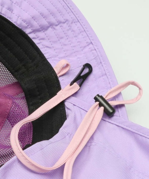 Kids Foret(キッズフォーレ)の「日よけたれ付きメッシュ切替撥水ハット・帽子(ハット・キッズ・ラベンダー/ブルー・56/54/50/52)」の9枚目の写真