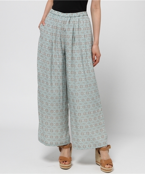 Another Edition(アナザーエディション)の「プリントイージーパンツ/ AEBC PRT EASY WID PT◆(その他パンツ・レディース・オフホワイト/ライム・フリー)」の14枚目の写真