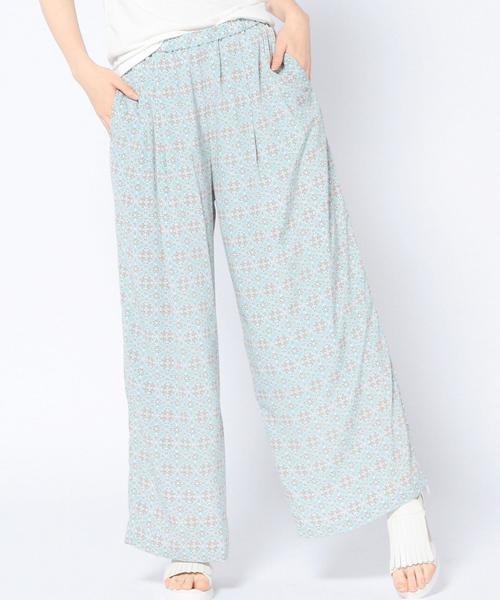 Another Edition(アナザーエディション)の「プリントイージーパンツ/ AEBC PRT EASY WID PT◆(その他パンツ・レディース・オフホワイト/ライム・フリー)」の4枚目の写真