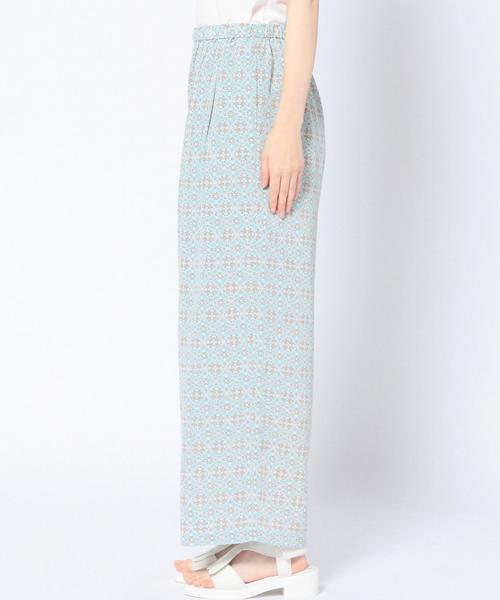 Another Edition(アナザーエディション)の「プリントイージーパンツ/ AEBC PRT EASY WID PT◆(その他パンツ・レディース・オフホワイト/ライム・フリー)」の7枚目の写真