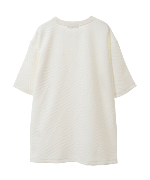 MASTER FRAME(マスターフレーム )の「【MASTER FRAME】ブリスタージャガードTシャツ(Tシャツ/カットソー・メンズ・ベージュ/ブラック/ホワイト・4/3/2)」の7枚目の写真
