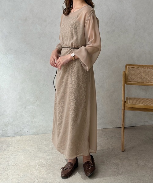 jour merveille 花柄ワンピース アンサンブル　セットアップ　XL jour merveille 花柄ワンピース アンサンブル セットアップ XL