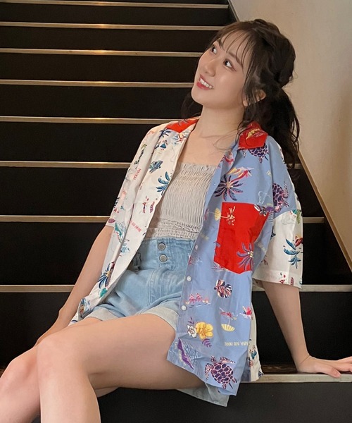 AS KNOW AS plus（アズノゥアズプラス）の「○アロハで楽しむ開衿