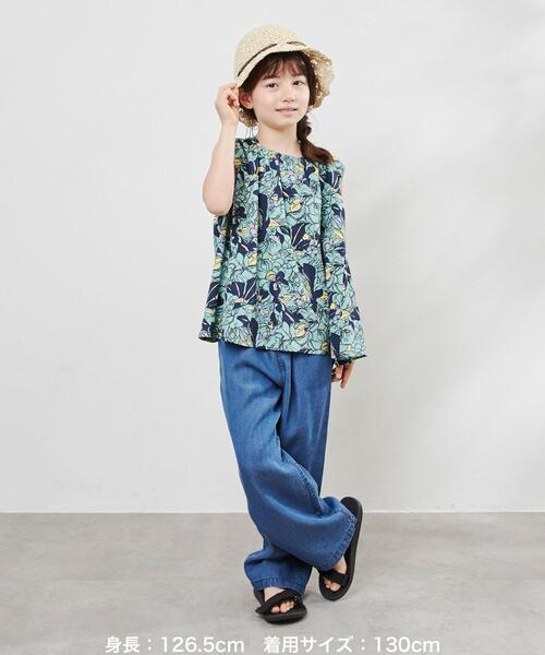 coen（コーエン）の「ライトデニムストレートパンツ（デニムパンツ・キッズ・ネイビー・150/100/120/140/130/110）」の2枚目の写真