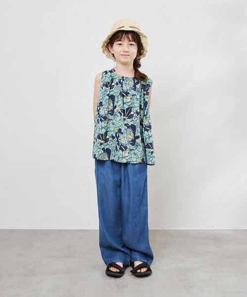 coen（コーエン）の「ライトデニムストレートパンツ（デニムパンツ・キッズ・ネイビー・150/100/120/140/130/110）」の3枚目の写真