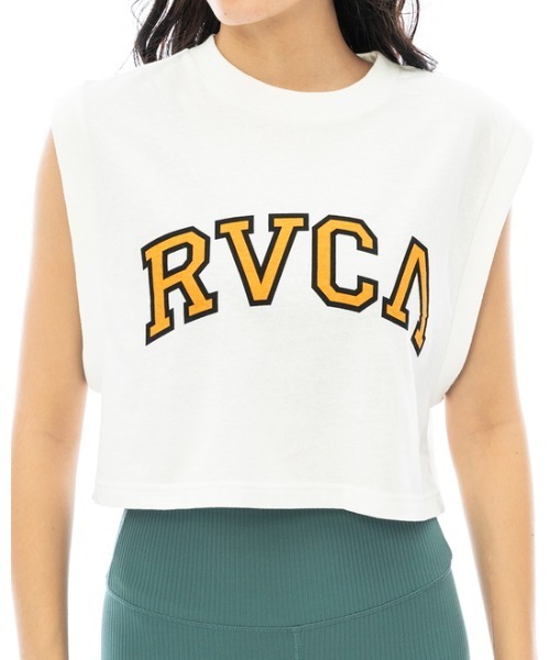 RVCA(ルーカ)の「RVCA レディース ARCHED RVCA TANKTOP タンクトップ【2023年夏モデル】/ルーカ(タンクトップ・レディース・ブラック/ホワイト/ブルー・MEDIUM/LARGE/SMALL)」の2枚目の写真