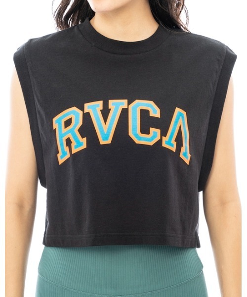 RVCA(ルーカ)の「RVCA レディース ARCHED RVCA TANKTOP タンクトップ【2023年夏モデル】/ルーカ(タンクトップ・レディース・ブラック/ホワイト/ブルー・MEDIUM/LARGE/SMALL)」の8枚目の写真