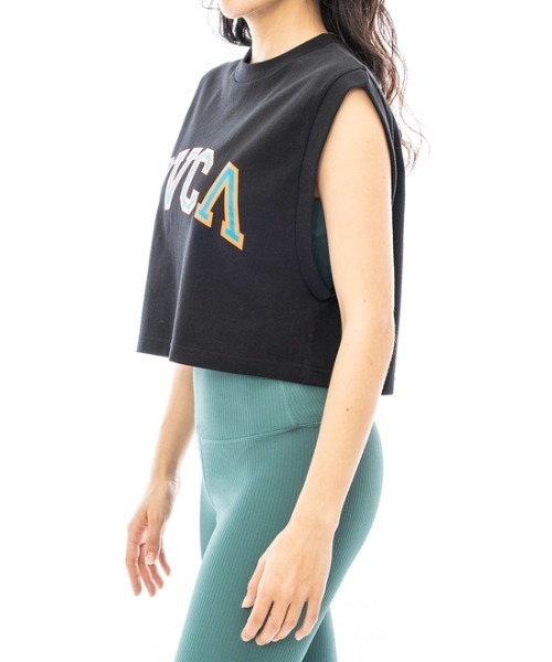 RVCA(ルーカ)の「RVCA レディース ARCHED RVCA TANKTOP タンクトップ【2023年夏モデル】/ルーカ(タンクトップ・レディース・ブラック/ホワイト/ブルー・MEDIUM/LARGE/SMALL)」の9枚目の写真