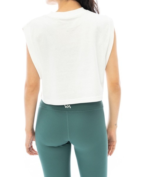 RVCA(ルーカ)の「RVCA レディース ARCHED RVCA TANKTOP タンクトップ【2023年夏モデル】/ルーカ(タンクトップ・レディース・ブラック/ホワイト/ブルー・MEDIUM/LARGE/SMALL)」の5枚目の写真