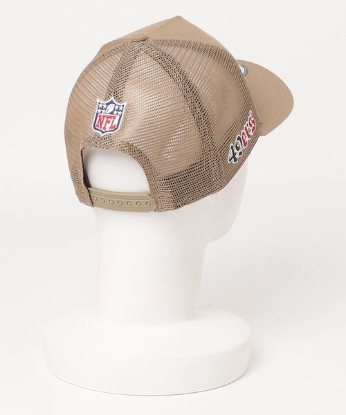 NEW ERA(ニューエラ)の「NEW ERA/ニューエラ キャップ 9FORTY A-Frame トラッカー NFL Trucker Cap サンフランシスコ・フォーティーナイナーズ カーキ 13515895(キャップ・メンズ・ベージュ・FREE)」の9枚目の写真