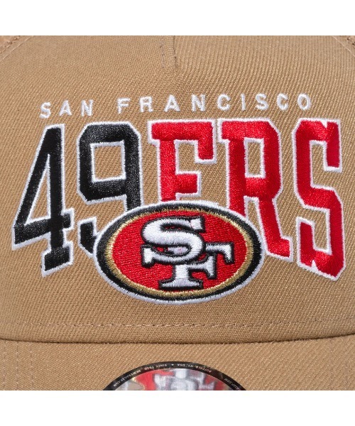 NEW ERA(ニューエラ)の「NEW ERA/ニューエラ キャップ 9FORTY A-Frame トラッカー NFL Trucker Cap サンフランシスコ・フォーティーナイナーズ カーキ 13515895(キャップ・メンズ・ベージュ・FREE)」の5枚目の写真