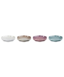 ル・クルーゼ 小皿 ミニ・スフィアフラワー8枚セット Le Creuset（ルクルーゼ）の「ミニ・スフィア・フラワープレート (4枚