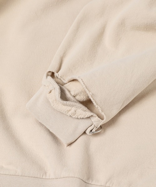RAF SIMONS（ラフシモンズ）の「Washed big fit hoodie with claps and patch（パーカー・メンズ・ベージュ・XS/S）」の6枚目の写真