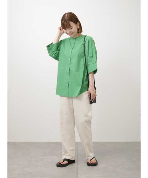 Lugnoncure（ルノンキュール）の「リネンブレンドパンツ（その他パンツ・レディース・オフホワイト/オレンジ/ネイビー・M/L）」の21枚目の写真