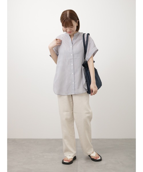 Lugnoncure（ルノンキュール）の「リネンブレンドパンツ（その他パンツ・レディース・オフホワイト/オレンジ/ネイビー・M/L）」の5枚目の写真