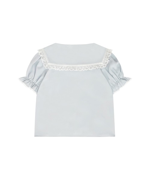 Honey Cinnamon(ハニーシナモン)の「レースフリルセーラーブラウス(シャツ/ブラウス・レディース・サックスブルー/ピンク・FREE)」の5枚目の写真