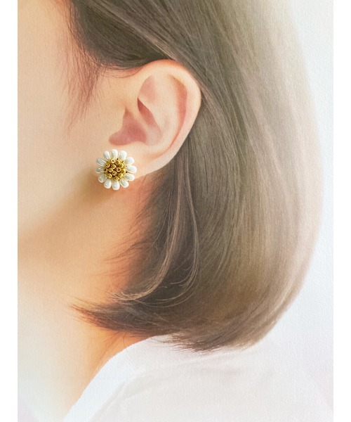 ケイトスペード イヤリング マーガレット 花 ケイトスペード