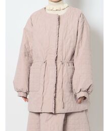 merry jenny | tulipキルトブルゾン 【セットアップ対応】(ブルゾン)