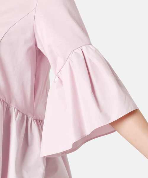 LE CIEL BLEU(ルシェルブルー)の「ボリュームスリーブジャージートップ / Volume Sleeve Jersey Top(Tシャツ/カットソー・レディース・ネイビー/ラベンダー/オフホワイト/ブラック・36)」の22枚目の写真