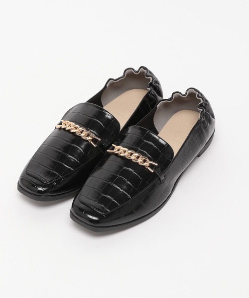 LAKOLE(ラコレ)の「【卒入式/オケージョンにも】チェーンギャザーローファー / 963969(ローファー・レディース・ブラック/ブラウン/グレイッシュベージュ/ブラック系・SMALL/MEDIUM/LARGE)」の14枚目の写真