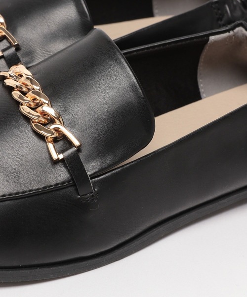 LAKOLE(ラコレ)の「【卒入式/オケージョンにも】チェーンギャザーローファー / 963969(ローファー・レディース・ブラック/ブラウン/グレイッシュベージュ/ブラック系・SMALL/MEDIUM/LARGE)」の10枚目の写真